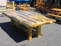 Log Pine Dining Tables