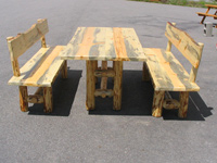 Pine Log Dining Tables