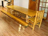Pine Log Dining Tables