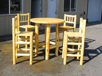 Cocktail Table with Barstools