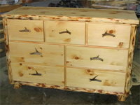 Pine Log Dressers Rustic Log Dressers Log Dressers Cabin Dressers