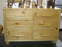Pine Dressers - 6 Drawer
