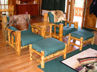 Pine Log Easy Chair