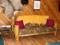 Pine Log Couch