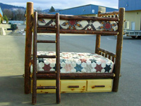 Adirondack Bark-On Crib Style Bunkbed