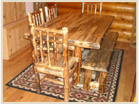 Blued Pine Dining Table