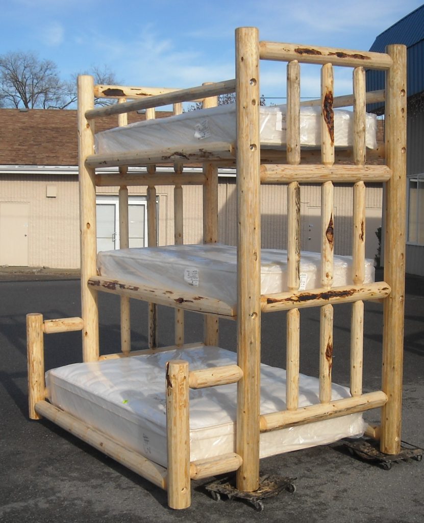 Log Bunk Beds - North Idaho Log Furniture