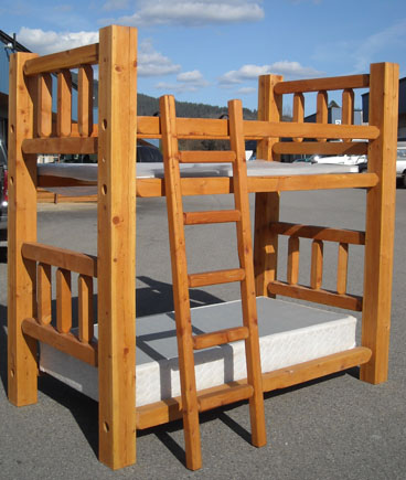 Log Bunk Beds North Idaho Furniture, Adirondack Bunk Beds