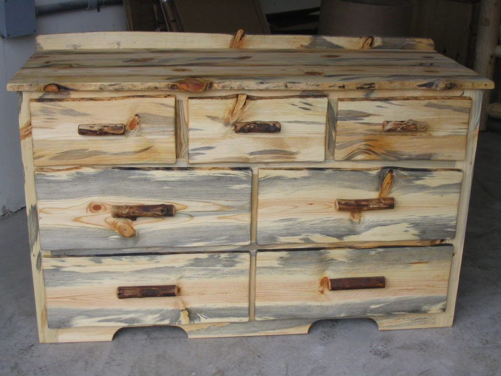 Dressers North Idaho Log Furniture, Blue Pine Dresser