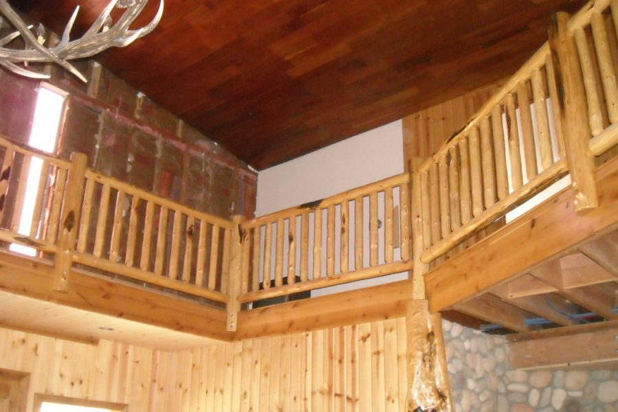 add to Handrail-Log Railing - Call for quote