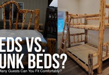 Beds vs bunk beds for guest space
